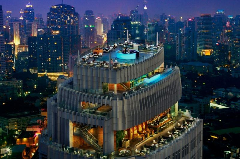 Bangkok Marriott Hotel Sukhumvit con las terrazas del Octave Rooftop Lounge