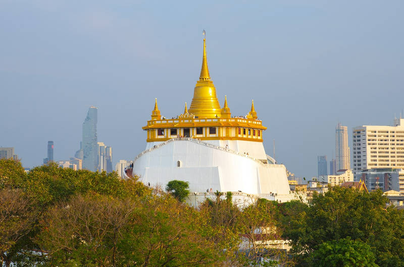 Templo del Monte Dorado o Wat Saket en Bangkok