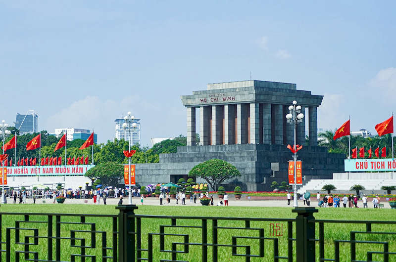 Plaza Ba Dinh y mausoleo de Ho Chi Minh, centro político del país