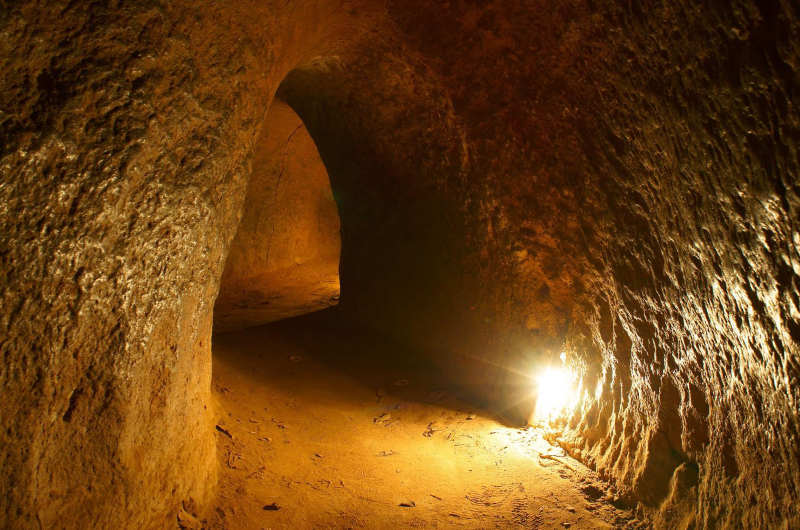 Túneles de Cu Chi red de galerías subterráneas utilizadas durante la Guerra de Vietnam