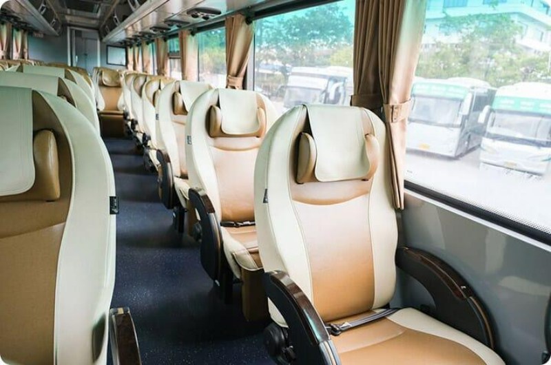 Interior del autobús VIP de Green Bus