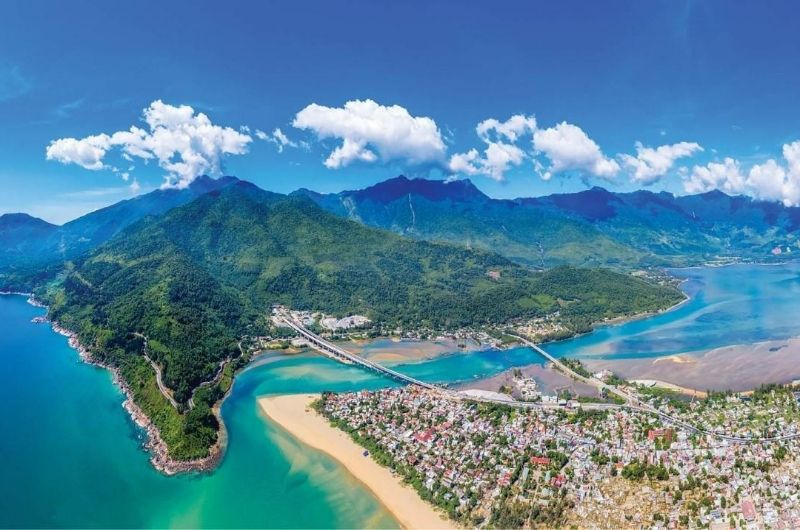 Vista de la bahía de Lang Co, en el centro de Vietnam